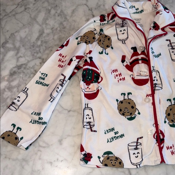 Carter's Holiday Pajama Set Bundle - Red and White 4T - Picture 11 of 14